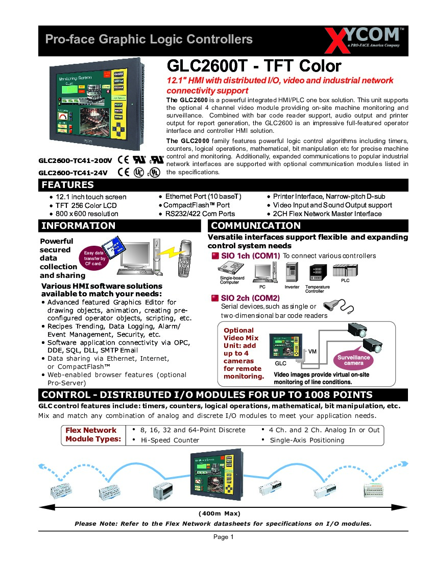 First Page Image of GLC2600-TC41-24V Datasheet.pdf